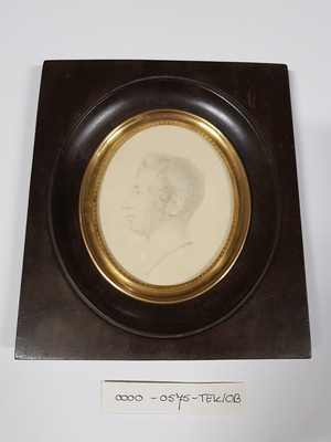 0000-0575-TEK a.jpg; 0000-0575-TEK/OB; Miniatuurportret van Willem I; portretten